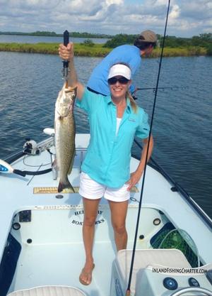 Inland Fishing Charter Happy Customer